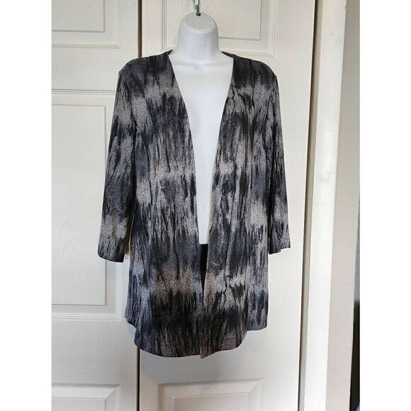 Chico's  Gray Tiedie Cardigan - Picture 3 of 5